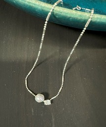 Donnaruma（ドンナルンマ）の「「Lapis note」バロックアコヤ真珠とジルコニアダイヤ付きネックレス（ネックレス）」