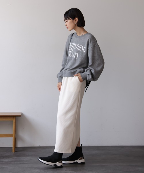 Bou Jeloud（ブージュルード）の「カットコールタイトスカート（スカート・レディース・イエロー/ブラウン/グリーン/オフホワイト・FREE）」の8枚目の写真