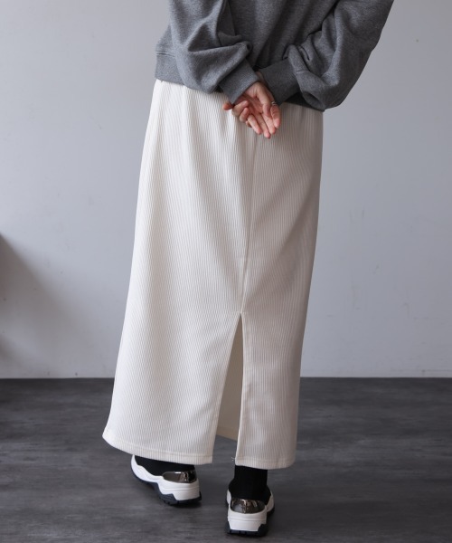 Bou Jeloud（ブージュルード）の「カットコールタイトスカート（スカート・レディース・イエロー/ブラウン/グリーン/オフホワイト・FREE）」の9枚目の写真