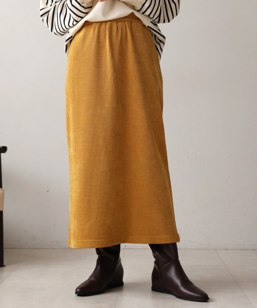 Bou Jeloud（ブージュルード）の「カットコールタイトスカート（スカート・レディース・イエロー/ブラウン/グリーン/オフホワイト・FREE）」の13枚目の写真