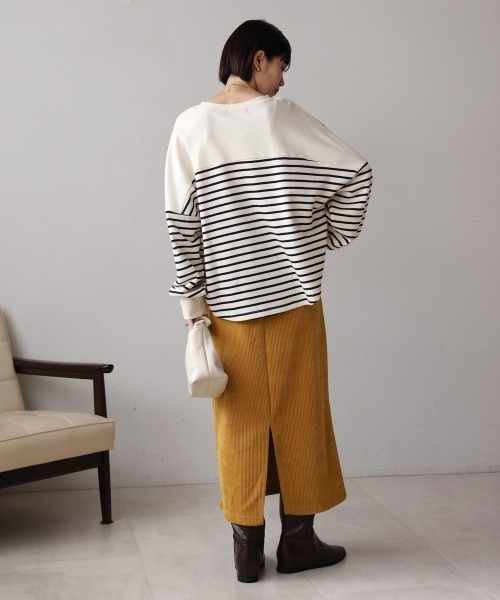 Bou Jeloud（ブージュルード）の「カットコールタイトスカート（スカート・レディース・イエロー/ブラウン/グリーン/オフホワイト・FREE）」の16枚目の写真