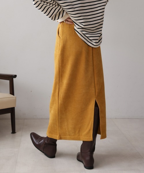 Bou Jeloud（ブージュルード）の「カットコールタイトスカート（スカート・レディース・イエロー/ブラウン/グリーン/オフホワイト・FREE）」の17枚目の写真