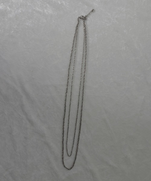ORLEAN（オルレアン）の「金属アレルギー対応 スクリューチェーン２連ネックレス サージカルステンレス（ネックレス・レディース・シルバー/ゴールド・フリー）」の10枚目の写真