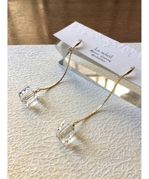 【Le soleil】高級感漂う　スワロフスキーピアス(MA)