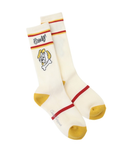 Candy Stripper（キャンディストリッパー）の「CANDYS PUPPY RIB ソックス（ソックス/靴下・レディース・ホワイト×ブルー/ブラック/ホワイト×イエロー・FREE）」の3枚目の写真