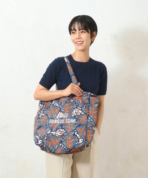 and it_（アンドイット）の「ラタプリントトート（トートバッグ・レディース・ブラック/ブルーグリーン/ブルー/グリーン系1/イエロー/オレンジ/ネイビー/ブラウン/ピンク/レッド系その他/グリーン系2/ベージュ・FREE）」の17枚目の写真