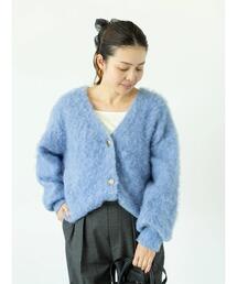 Lugnoncure | 起毛Vネックカーディガン(カーディガン/ボレロ)