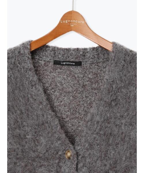 Lugnoncure（ルノンキュール）の「起毛Vネックカーディガン（カーディガン/ボレロ・レディース・ブルー/チャコールグレー/カーキ/シルバーグレー・F）」の19枚目の写真