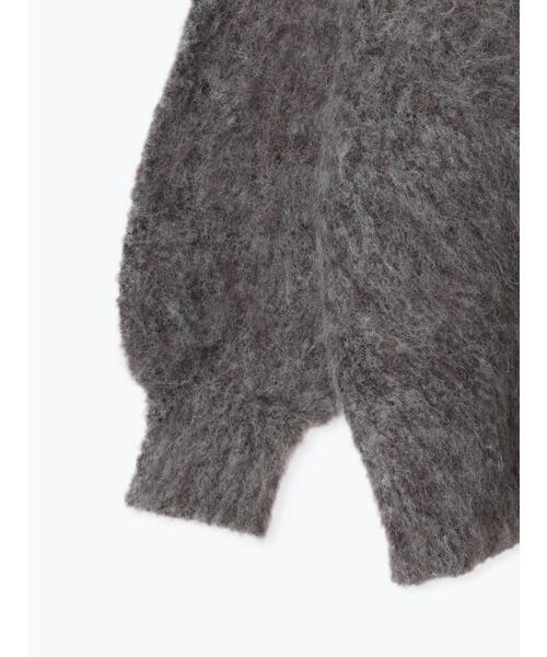 Lugnoncure（ルノンキュール）の「起毛Vネックカーディガン（カーディガン/ボレロ・レディース・ブルー/チャコールグレー/カーキ/シルバーグレー・F）」の20枚目の写真