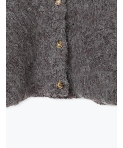 Lugnoncure（ルノンキュール）の「起毛Vネックカーディガン（カーディガン/ボレロ・レディース・ブルー/チャコールグレー/カーキ/シルバーグレー・F）」の21枚目の写真