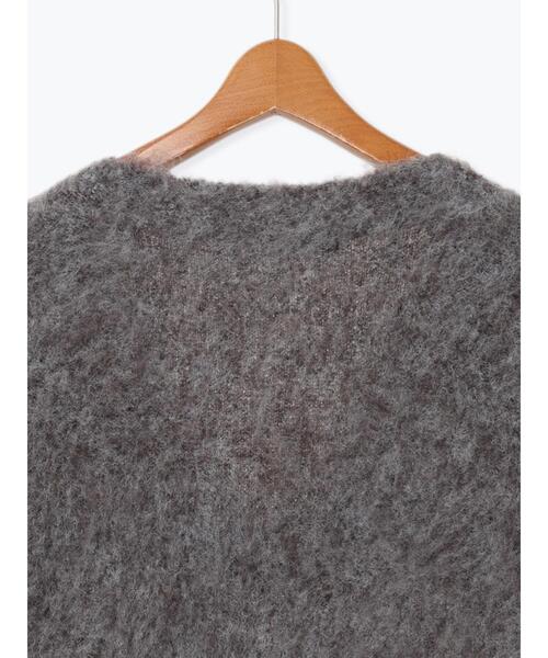 Lugnoncure（ルノンキュール）の「起毛Vネックカーディガン（カーディガン/ボレロ・レディース・ブルー/チャコールグレー/カーキ/シルバーグレー・F）」の22枚目の写真