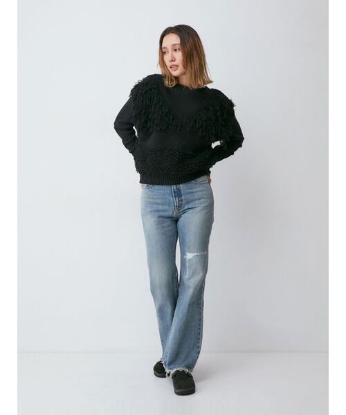 Ungrid(アングリッド)の「マルチウェイサイドオープンロングスリーブTee(Tシャツ/カットソー・レディース・オフホワイト/ブラック/レッド・FREE)」の17枚目の写真