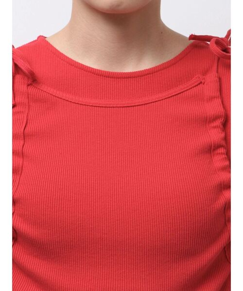 Ungrid(アングリッド)の「マルチウェイサイドオープンロングスリーブTee(Tシャツ/カットソー・レディース・オフホワイト/ブラック/レッド・FREE)」の21枚目の写真