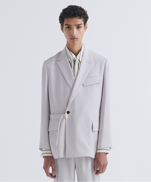 Double Satin Tailored Tie Locken Jacket（テーラード