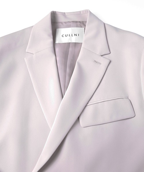 セール】Double Satin Tailored Tie Locken Jacket（テーラード