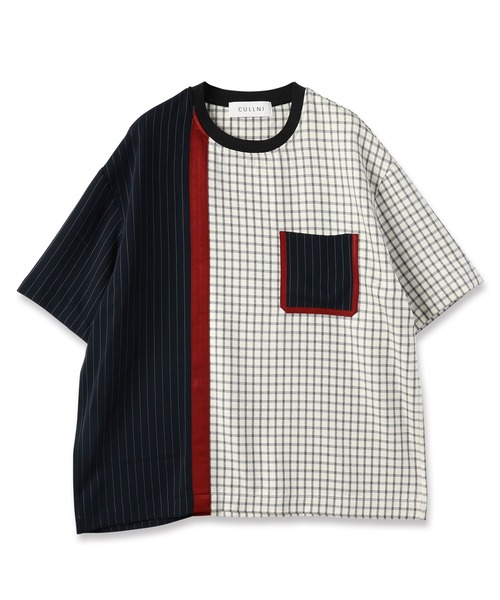 ✨希少✨美品✨CULLNI クルニ 配色ドルマンニット トップス 1 セール】Check Bi Color Pullover（その他トップス）｜CULLNI