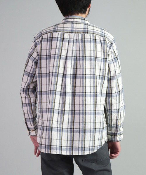 OMNIGOD（オムニゴッド）の「[OMNIGOD mens / オムニゴッド] 綿麻チェック アーミープルオーバーシャツ（シャツ/ブラウス・メンズ・ホワイト系その他/パープル系その他・2/4/3）」の12枚目の写真