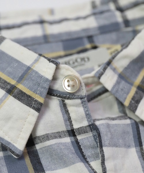 OMNIGOD（オムニゴッド）の「[OMNIGOD mens / オムニゴッド] 綿麻チェック アーミープルオーバーシャツ（シャツ/ブラウス・メンズ・ホワイト系その他/パープル系その他・2/4/3）」の18枚目の写真