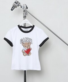 GANNI Basic Jersey Bear Small T-shirts（Tシャツ/カットソー