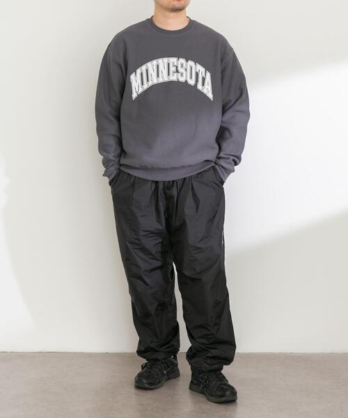 URBAN RESEARCH Sonny Label（アーバンリサーチサニーレーベル）の「裏起毛プリントスウェットプルオーバー（スウェット・メンズ・オフホワイト/グレー/チャコールグレー・SMALL/MEDIUM/LARGE）」の4枚目の写真