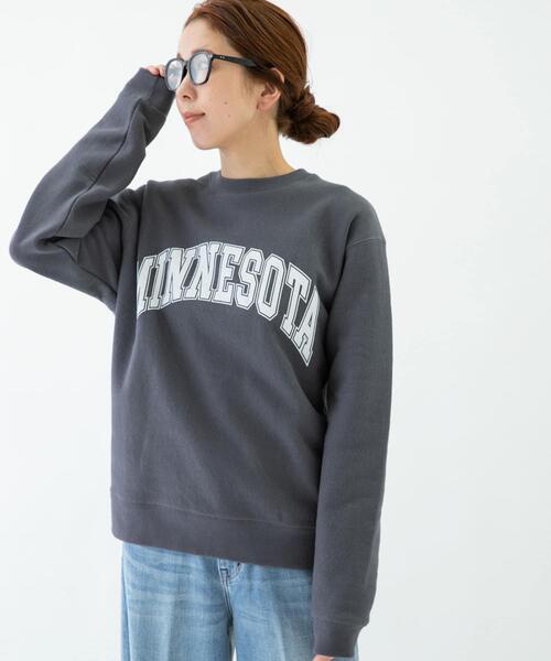 URBAN RESEARCH Sonny Label（アーバンリサーチサニーレーベル）の「裏起毛プリントスウェットプルオーバー（スウェット・メンズ・オフホワイト/グレー/チャコールグレー・SMALL/MEDIUM/LARGE）」の6枚目の写真