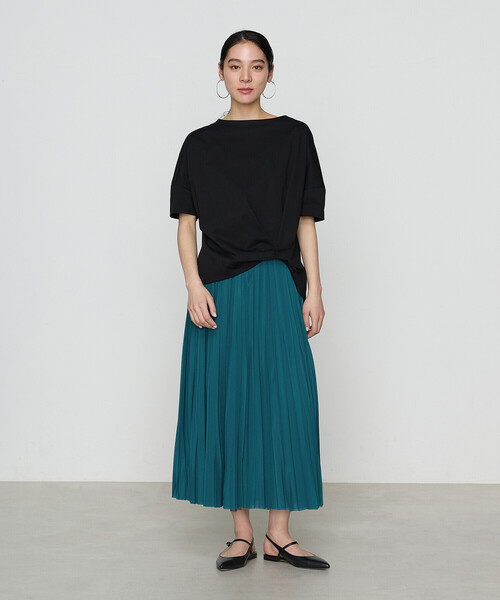 COMME CA（コムサ）の「【セットアップ対応】ソフトチュール×オーガンジートリコット広幅 スカート（スカート・レディース・ネイビー/ライトグレー/ブルー/ターコイズブルー/ブラック×グレー・7号/9号/11号）」の14枚目の写真