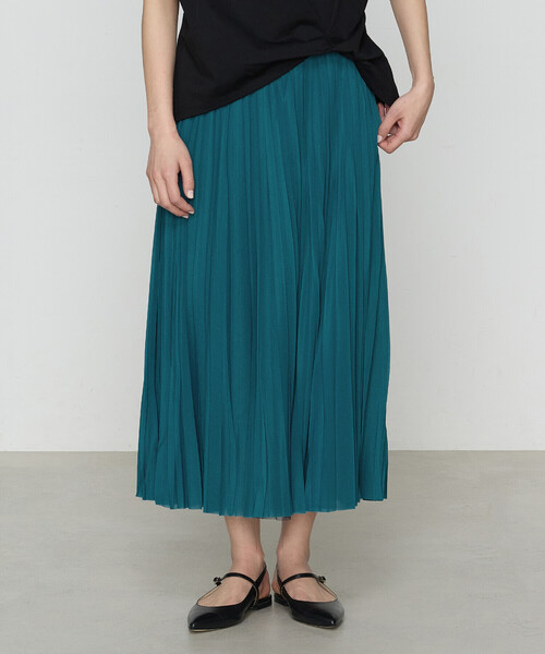 COMME CA（コムサ）の「【セットアップ対応】ソフトチュール×オーガンジートリコット広幅 スカート（スカート・レディース・ネイビー/ライトグレー/ブルー/ターコイズブルー/ブラック×グレー・7号/9号/11号）」の18枚目の写真