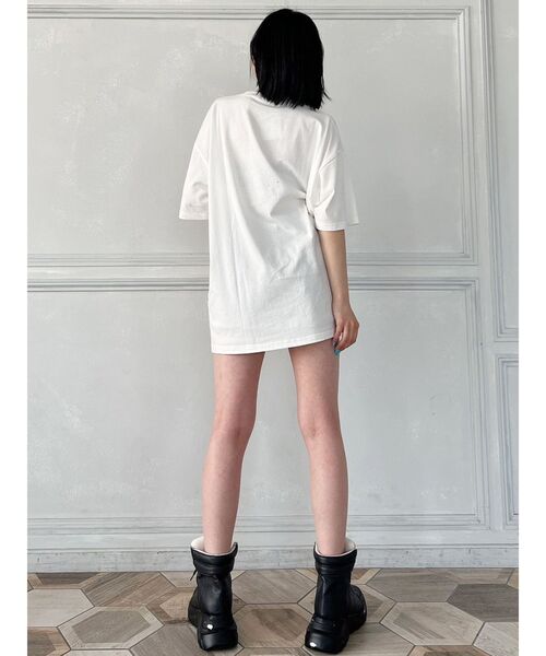 GYDA(ジェイダ)の「【WEB限定】Symmetry GYDA BIG Tシャツ(Tシャツ/カットソー・レディース・ブラック/オフホワイト・FREE)」の5枚目の写真