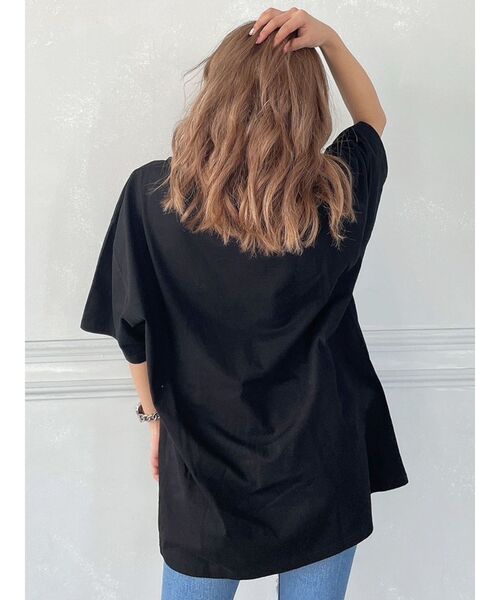 GYDA(ジェイダ)の「【WEB限定】Symmetry GYDA BIG Tシャツ(Tシャツ/カットソー・レディース・ブラック/オフホワイト・FREE)」の9枚目の写真
