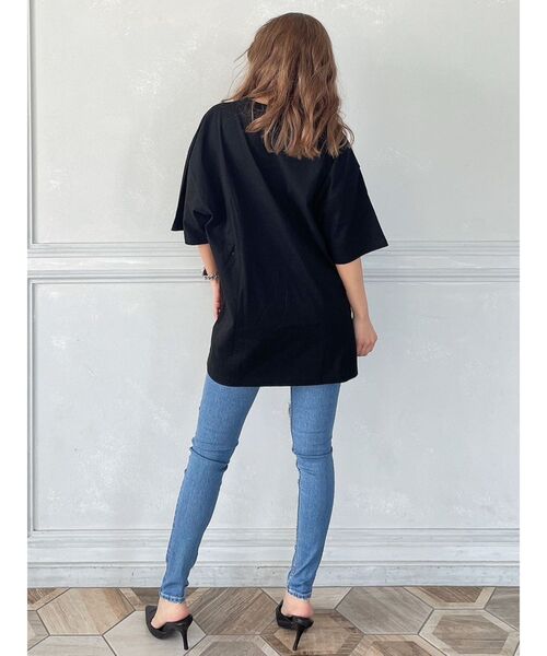 GYDA(ジェイダ)の「【WEB限定】Symmetry GYDA BIG Tシャツ(Tシャツ/カットソー・レディース・ブラック/オフホワイト・FREE)」の12枚目の写真