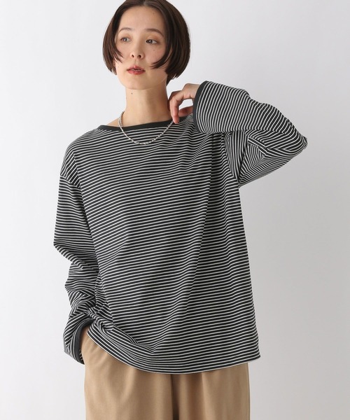 LEPSIM(レプシィム)の「アソートボーダーロンT 242713(Tシャツ/カットソー・レディース・ブラック/ブルー/ネイビー・FREE)」の4枚目の写真