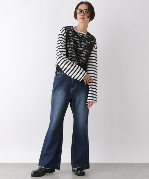 LEPSIM(レプシィム)の「アソートボーダーロンT 242713(Tシャツ/カットソー・レディース・ブラック/ブルー/ネイビー・FREE)」の20枚目の写真