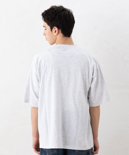 Reebok（リーボック）の「【EC別注】Reebok リーボック ブランド ロゴ ワンポイント 刺繍 半袖 Tシャツ（Tシャツ/カットソー・メンズ・グリーン/サックスブルー/グレー系その他/ブラック・LL/M/L）」の9枚目の写真