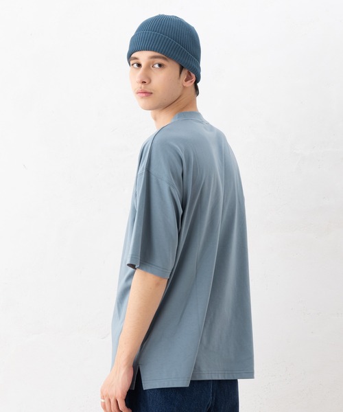 Reebok（リーボック）の「【EC別注】Reebok リーボック ブランド ロゴ ワンポイント 刺繍 半袖 Tシャツ（Tシャツ/カットソー・メンズ・グリーン/サックスブルー/グレー系その他/ブラック・LL/M/L）」の10枚目の写真