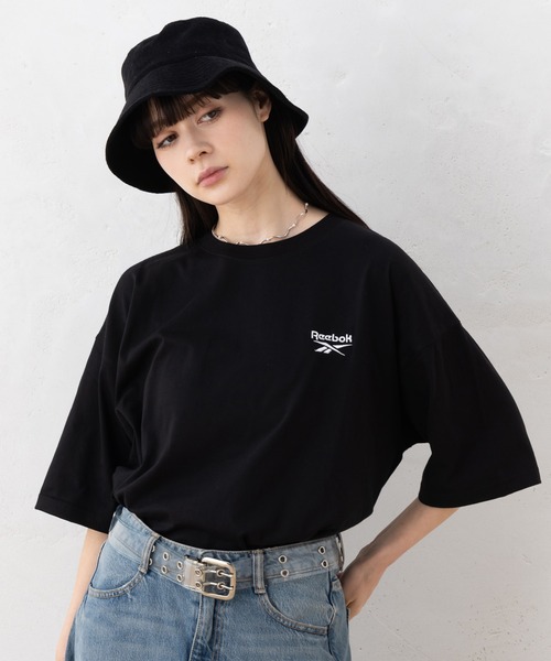 Reebok（リーボック）の「【EC別注】Reebok リーボック ブランド ロゴ ワンポイント 刺繍 半袖 Tシャツ（Tシャツ/カットソー・メンズ・グリーン/サックスブルー/グレー系その他/ブラック・LL/M/L）」の14枚目の写真