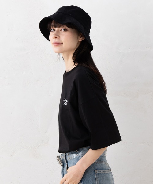 Reebok（リーボック）の「【EC別注】Reebok リーボック ブランド ロゴ ワンポイント 刺繍 半袖 Tシャツ（Tシャツ/カットソー・メンズ・グリーン/サックスブルー/グレー系その他/ブラック・LL/M/L）」の15枚目の写真