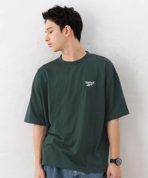 Reebok（リーボック）の「【EC別注】Reebok リーボック ブランド ロゴ ワンポイント 刺繍 半袖 Tシャツ（Tシャツ/カットソー・メンズ・グリーン/サックスブルー/グレー系その他/ブラック・LL/M/L）」の18枚目の写真