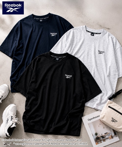 Reebok(リーボック)の「【EC別注】Reebok リーボック 半袖Tシャツ 綿 ロゴ ワンポイント 刺繍(Tシャツ/カットソー・メンズ・グリーン/サックスブルー/グレー系その他/ブラック/ブラック系/アッシュグレー/ネイビー・LL/M/L)」の18枚目の写真