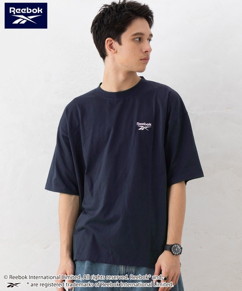 Reebok(リーボック)の「【EC別注】Reebok リーボック 半袖Tシャツ 綿 ロゴ ワンポイント 刺繍(Tシャツ/カットソー・メンズ・グリーン/サックスブルー/グレー系その他/ブラック/ブラック系/アッシュグレー/ネイビー・LL/M/L)」の13枚目の写真