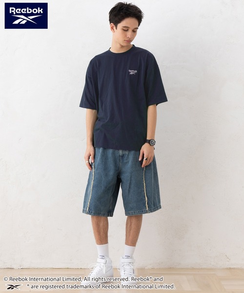 Reebok(リーボック)の「【EC別注】Reebok リーボック 半袖Tシャツ 綿 ロゴ ワンポイント 刺繍(Tシャツ/カットソー・メンズ・グリーン/サックスブルー/グレー系その他/ブラック/ブラック系/アッシュグレー/ネイビー・LL/M/L)」の14枚目の写真
