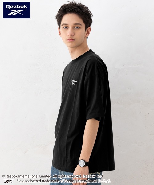 Reebok(リーボック)の「【EC別注】Reebok リーボック 半袖Tシャツ 綿 ロゴ ワンポイント 刺繍(Tシャツ/カットソー・メンズ・グリーン/サックスブルー/グレー系その他/ブラック/ブラック系/アッシュグレー/ネイビー・LL/M/L)」の9枚目の写真