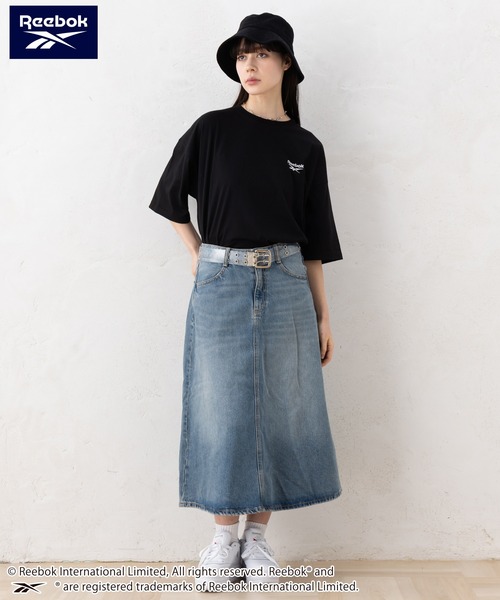 Reebok(リーボック)の「【EC別注】Reebok リーボック 半袖Tシャツ 綿 ロゴ ワンポイント 刺繍(Tシャツ/カットソー・メンズ・グリーン/サックスブルー/グレー系その他/ブラック/ブラック系/アッシュグレー/ネイビー・LL/M/L)」の20枚目の写真