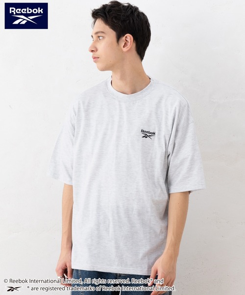 Reebok(リーボック)の「【EC別注】Reebok リーボック 半袖Tシャツ 綿 ロゴ ワンポイント 刺繍(Tシャツ/カットソー・メンズ・グリーン/サックスブルー/グレー系その他/ブラック/ブラック系/アッシュグレー/ネイビー・LL/M/L)」の11枚目の写真