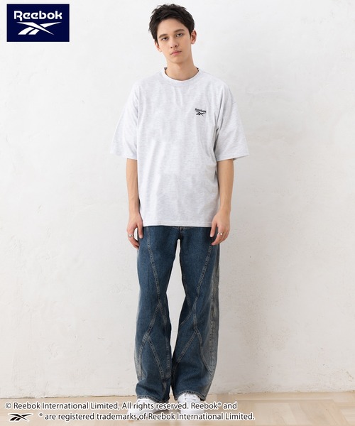 Reebok(リーボック)の「【EC別注】Reebok リーボック 半袖Tシャツ 綿 ロゴ ワンポイント 刺繍(Tシャツ/カットソー・メンズ・グリーン/サックスブルー/グレー系その他/ブラック/ブラック系/アッシュグレー/ネイビー・LL/M/L)」の12枚目の写真