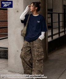 Reebok（リーボック）の「【WEB別注】Reebok リーボック 半袖Tシャツ 綿 ワンポイント 刺繍ロゴ（Tシャツ/カットソー）」