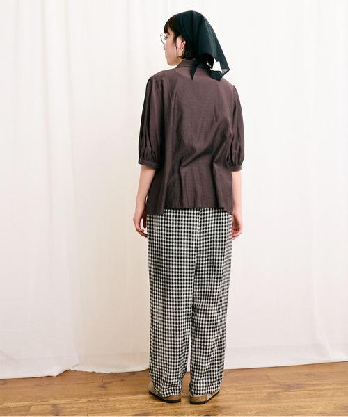 fig London(フィグロンドン)の「●C/Cu washer Daisy blouse(シャツ/ブラウス・レディース・アイボリー/ダークブラウン/ブラック・FREE)」の19枚目の写真