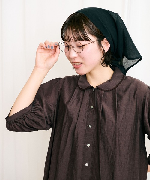 fig London(フィグロンドン)の「●C/Cu washer Daisy blouse(シャツ/ブラウス・レディース・アイボリー/ダークブラウン/ブラック・FREE)」の10枚目の写真