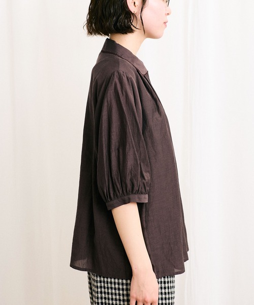 fig London - figLondon ブラウス _Duca BL（シャツ/ブラウス）｜fig London（フィグロンドン