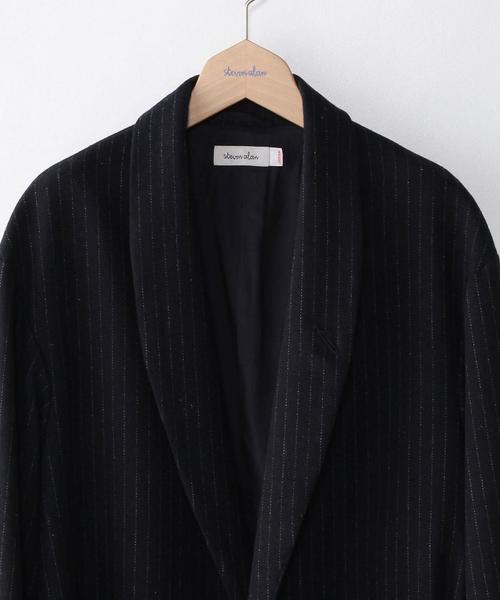 Steven Alan（スティーブンアラン）の「＜steven alan＞ ETARMIN/ST DRESS GOWN/ｶﾞｳﾝ◆（チェスターコート・メンズ・ネイビー・X-LARGE/SMALL/MEDIUM/LARGE）」の3枚目の写真