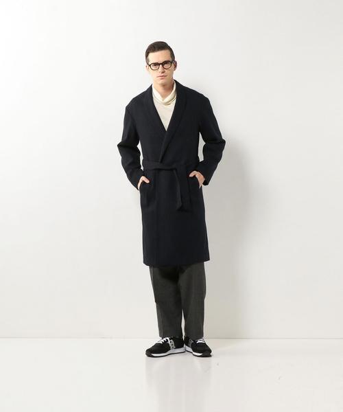 Steven Alan（スティーブンアラン）の「＜steven alan＞ ETARMIN/ST DRESS GOWN/ｶﾞｳﾝ◆（チェスターコート・メンズ・ネイビー・X-LARGE/SMALL/MEDIUM/LARGE）」の8枚目の写真